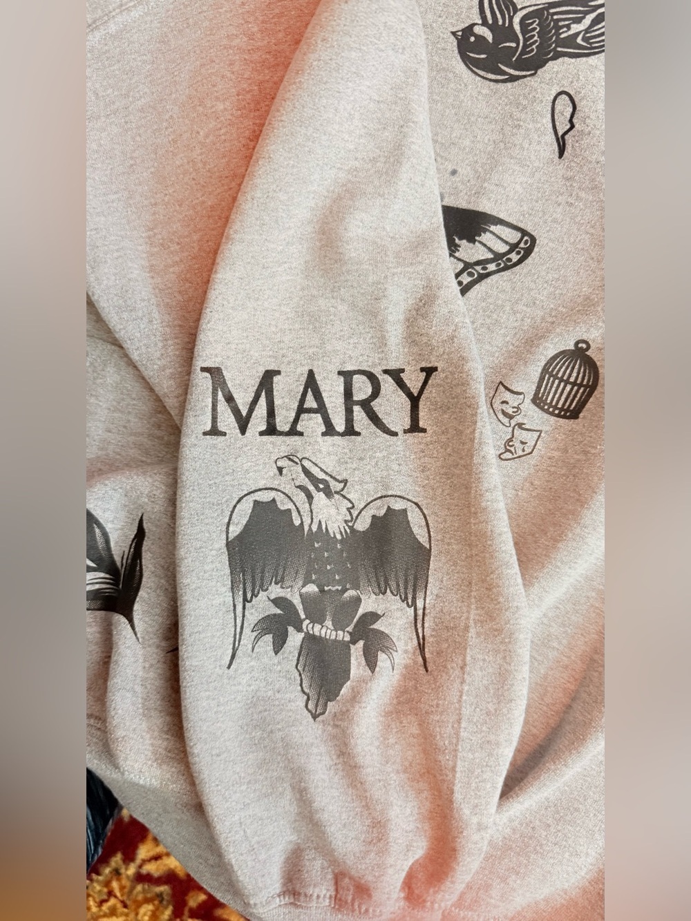 Light Gray Pullover Sweatshirt - Picture 4 of 16